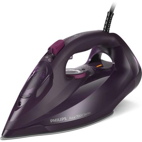 Philips 7000 Series DST7061/30 Steam Iron - Powerful 3000W, SteamGlide Elite Soleplate, Elegant Purple Design